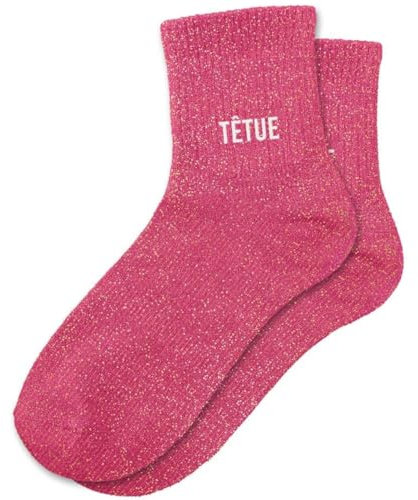 STC, Chaussettes paillettes courtes - Têtue (taille unique 36-42)