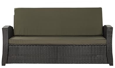 Setgarden® Bankkissen Sitzkissen für Gartenbank polyrattan, Bequeme Sitzkissen für Gartenbänke – ideale Gartensofa Polster für Hollywoodschaukel (Grün, 130x50x50 cm)