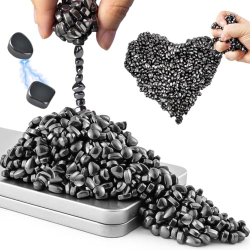 Magnetische Knete, Fidget-Spielzeug für Erwachsene, Schreibtischspielzeug für Büro, Stressabbau und Angstabbau, magnetische Steine für Entspannung, Kreativität und einzigartige Geschenkideen (Schwarz,