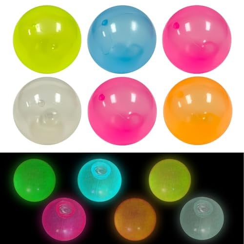 Antistressball Nacht Leuchtende Flummi Anti Stress Sticky Balls, NlsqEU 5pcs Klebrige Leuchtende Bälle, Kinder Stressball, klebrige Bälle zum Werfen an die Decke, Quetschspielzeug für Erwachsene