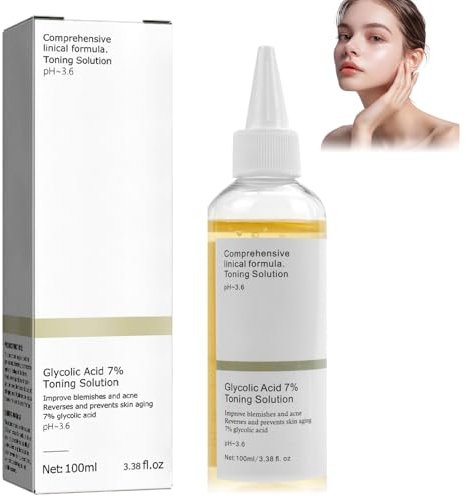 agctrler Glycolic Acid Toner, Glycolic Acid 7%, Glykolsäure Peeling 7%-Ige -Lösung für Porenbehandlung, Hautunreinheiten und Akne, Toner Suitable for Combination and Oily Skin,Verjüngt Ihre Haut (1)