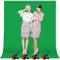 Heysily Fondo Fotografia de Pantalla Verde 2 x 3 m, Fondo de Foto de Pantalla Verde Croma para Estudio Fotografia, Streaming, Youtube y Vídeo, Fondo Plegable y Portátil con 4 Terminales