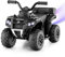 Maxmass 6V Kids Electric Quad Bike, Battery Powered Ride on ATV Car with Spray Function, Horn, Music, LED Lights, Storage Basket, Children Electric Vehicle Toy Cars for 18+ Months Old (Black)