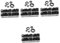 Tofficu 4 Sätze Tülle Draht Kabel Loch Isolierung Stecker Schwarz Gummi 105 Stück * 4