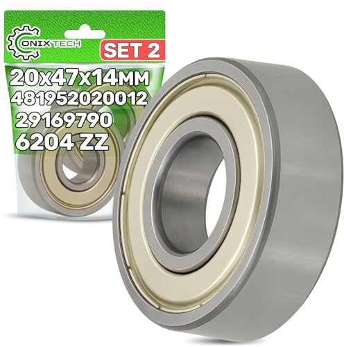 2x Universal Kugellager 6204 ZZ 20x47x14mm 29169790 481952020012 | aus Starkem Stahl - ONIX TECH