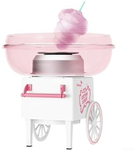 Cotton Candy Machine for Home Use with Quick Operation Guide and Materials for Safe Sweet Making