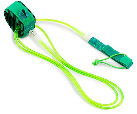 Surfboard-Leash mit glatter Stahl-Drehgelenk elastischem TPU-Seil und weichem gepolstertem Knöchelband Einfaches An- Ausziehen Surf-Leash für Surfen Paddleboarding
