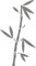 stickers muraux autocollants w331 Bambou Herbe en 3 tailles, 120x65 cm