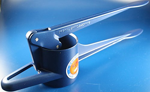 SPÄTZLEPRESSE KARTOFFELPRESSE ORIGINAL KULL SPÄTZLE SCHWOB Schiefer-BLAU (hell) ALUMINIUM SPÜLMASCHINENFEST