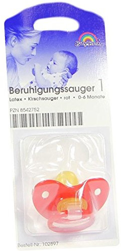 Sauger Kirsche Klein gr.Scheibe rot