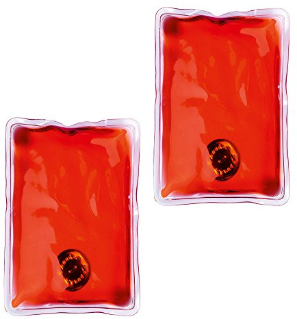 eBuyGB Pack of 2 Reusable Instant Gel Hand Warmer (Red Rectangle)