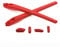 PapaViva Replacement Rubber Kits Nose Pads Pieces & Earsocks for Oakley Flak 2.0 OO9295/Flak 2.0 XL OO9188 Sunglasses - Red
