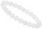 ELEDORO echtes Edelstein Perlen Armband - Natürliche Chakra Power Steine, Stretch Design, 8mm (Achat weiß)