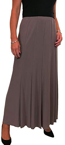 icecoolfashion Women's Full Length Maxi Skirt 38 Fishtail Panelled Style | Smart, Elasticated Waist, Workwear, Business, Office or Formal, Ankle Length, Fully Lined