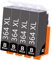 364XL Schwarz Kompatible Tintenpatrone als Ersatz für HP 364XL für HP Photosmart 5510 5514 5515 5520 5522 5524 6510 6520 6525 7510 7520 DESKJET 3070A 3520 3522 OFFICEJET 4620 4622(4er-Pack)