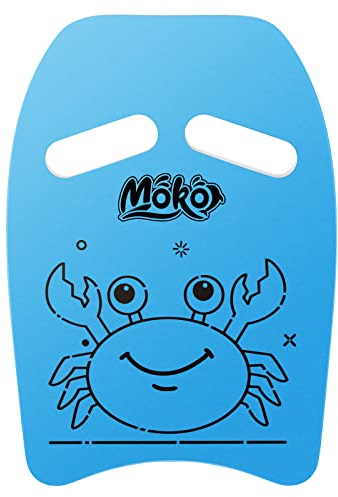 MoKo Swim Kickboard, Cartoon Crab Swimming Training Kick Board Pool Exercise Equipment Promote Natural Swimming Position Water Fun Tool for Kids, Sky Blue