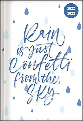 Collegetimer Confetti 2022/2023 - Schüler-Kalender A6 (10x15 cm) - Spruch - Day By Day - 352 Seiten - Terminplaner - Notizbuch - Alpha Edition