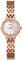 JewelryWe Uhren Damen Analog Quarz 30m wasserdichte Armbanduhr Strass Metallarmband Beiläufige Uhr Spangenuhr mit Uhrenwerkzeug Rosegold