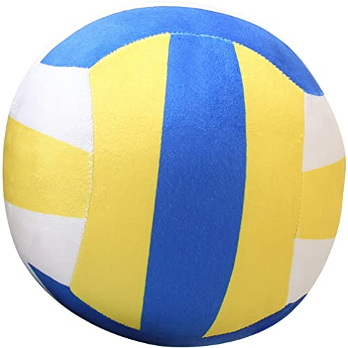 NUOBESTY PlüSch Volleyball Spielzeug GefüLlt Weicher Volleyball FüR Kinder Zuhause Sofakissen Dekoration Partygeschenke (22Cm)