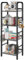 YMYNY Standregal, Bücherregal, Lagerregal mit 5 Ebenen, 8 Stück S Haken, Metallrahmen, freistehend, minimalistischer Stil, Organiser für Wohnzimmer, Home Office, Schlafzimmer, Schwarz HBC054B