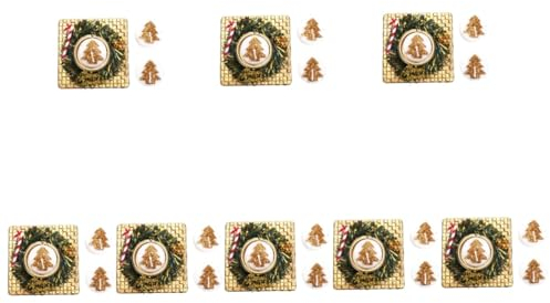 Ciieeo 8 Kartons Weihnachtskerzen-Geschenkbox Duftkerze geschenkt Duftvotivkerzen christbaum kerzen tannenbaum kerzen Christbaumschmuck Festivalgeschenk Weihnachtsbaumkerze Zinn