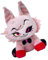 Hazbin-Hotel Angel Cat Peluche, 45 cm Angels Cat Muñeco de Peluche, Cat Lindo Personaje Relleno Decorativo, Hell Inn Angel Cat Peluche para sofá Dormitorio