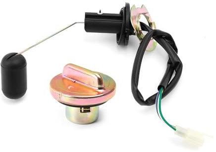 Minho Motorcycle Gas Fuel Tank Sensor Float Level Kit + Gas Fuel Tank Cap Compatible with Chinese GY6 4 Stroke Engine Scooter Mopeds Taotao 50ATM Parts