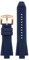 DKWOIS Silicone Watch Strap Compatible With Michael Kors Bracelet Mk 8184 8729 9020 MK8152 MK9020 9026 8296 8445 Men WatchBand 29x13mm Orange Blue(Blue-rose gold)