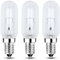EASYIVY E14 Cooker Hood Light Bulb Dimmable, T25 Extractor Fan Bulb 230V 350LM Warm White 2700K, SES Appliance Lamp for Cooker Hood, Sewing Machine, Refrigerator, 3-Pack