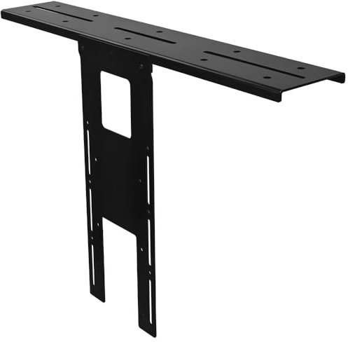 IFCASE Supporto per monitor sopra/dietro da scrivania, supporta fotocamere reflex, webcam leggere, microfono, compatibile con VESA 75 mm e 100 mm, compatibile con braccio monitor (nero, ripiano)