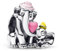 PANDORA Moments Disney Dumbo & Mama-Charm Sterling Silber, Kompatibel Moments Armbändern, 793751C01