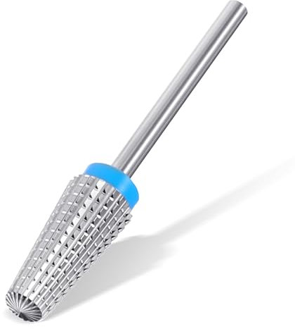5 in 1 Nail Drill Bit, Safety Tungsten Steel Carbide Nails Dril Bits, 5 in 1 Resuable Nails Drills Bits for Manicure Pedicure Polishing, Two Way Rotary Manicure Drills Bit Tool