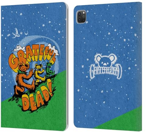 Head Case Designs sous Licence Officielle Grateful Dead Ours Graphiques Étui Portefeuille en Cuir Compatible avec Apple iPad Pro 11 2020/2021 / 2022