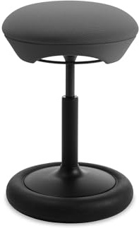 TOPSTAR SITNESS HOP Sitzhocker schwarz/anthrazit | Made in Germany | Ergonomisch | Bürohocker, Rollhocker | höhenverstellbar | Geprüfte Sicherheit nach GS-Intertek