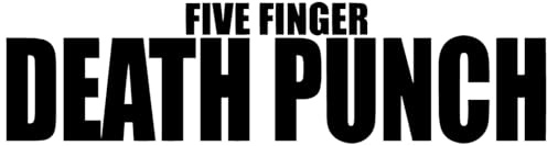Five Finger Death Punch Logo Aufkleber Sticker schwarz ca. 20x5 cm