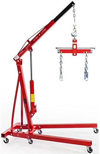 EQUIPEMENT EXPRESS SICOBA Chevre Hydraulique d'atelier Grue de Levage 2T + Palonnier Equilibreur de Charge 907kg