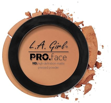 L.A. Girl PRO Face Powder - Warm Caramel, LAX-GPP612, 0.25 Ounce (LAX-GPP612-B)