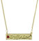 Harry Potter Gryffindor Script Bar Necklace with Stone