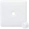 Knightsbridge CU1DIM Curved Edge 1 Gang Plate with Matching Dimmer Cap, White