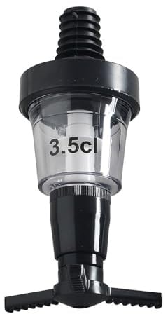 HENDI Spirituosen-Dosierer, BarUp, für Standardflaschen von 0,5 bis 1,5L, für Flaschenöffnungen von ø20mm, Getränkedosierer, Ausgießer, Dosierautomat, 3,5cl, ABS, PS, Edelstahl