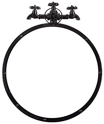 Bathroom mirror Badezimmerspiegel, Retro Industrie Wind Wandspiegel Restaurant Hotel Kaffee Bar Spiegel 50cm