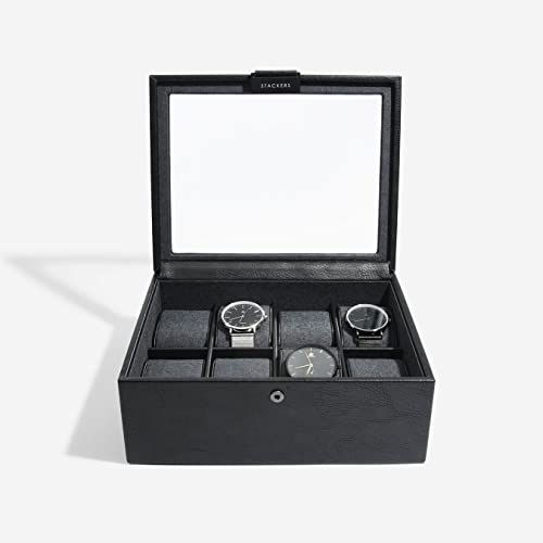Stackers Scatola per orologi da uomo, 8 pezzi, colore: nero