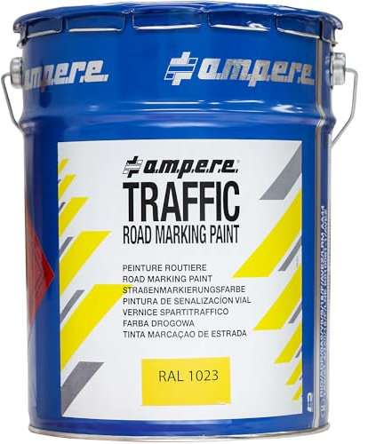 Vernice spartitraffico, secchio da 5 kg, blu.