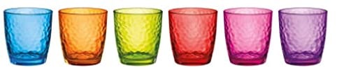 Barazzoni Set 6 Bicchieri Colori Assortiti, 32cl