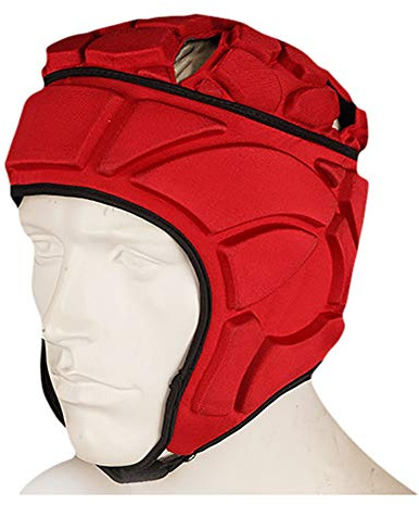 Men's Goalkeeper Helmet Football Protective Gear Set Training Suit for Soccer Rugby Basketball Paintball Rib Protector