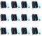 TO-220 Kühlkörper-Set, TO220 Kühlkörper + Isolator/Montagesets (TO220-Kühlkörper + Schraube + Isolator gummiertes Silikon) für LM78XX Spannungsregler, MOSFET-Transistor 20 mm x 15 mm x 11 mm, 12 Stück