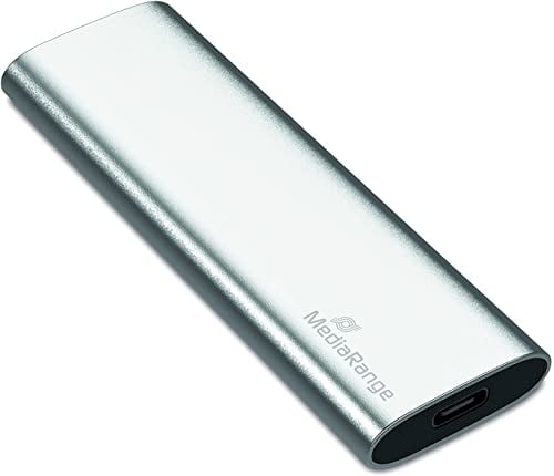 MediaRange 813058 disco rigido esterno usb type-c 480 gb argento mr1102