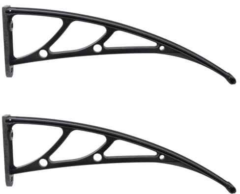 2PCS Window Door Awning Canopy Polycarbonate Cover Rain Snow Sunlight Protection Hollow Sheet Rain Cover Window Awning Bracket for Door Patio Balcony