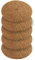NUGATI Kokos-Mulchscheibe Kübelabdeckung Winterschutz für Topfpflanzen/Pflanzenschutzmatte/Unkrautschutzmatte, Kokosdisk (25cm - 5 Stück)