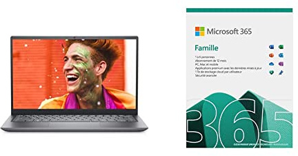 Dell Inspiron 5415, 14.0-inch FHD Non-Touch Laptop – AMD Ryzen 7 5700U, 8GB DDR4, 512 + Microsoft 365 Famille | Téléchargement